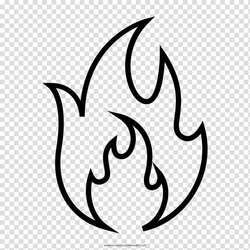 Coloring book Drawing Fire Flame, fire transparent background PNG clipart