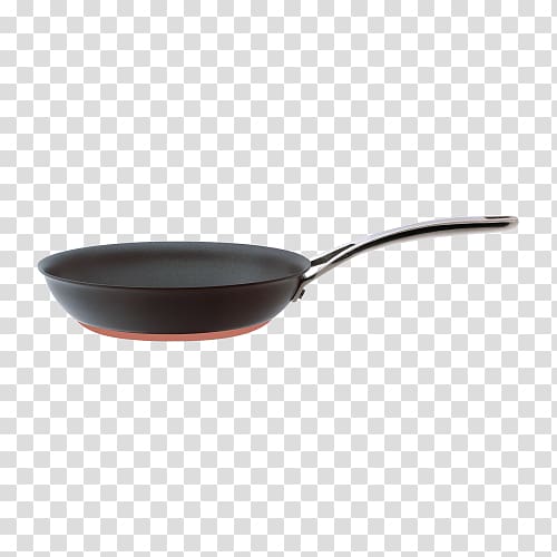 Frying pan Cookware Non-stick surface Kitchen, copper kitchenware transparent background PNG clipart