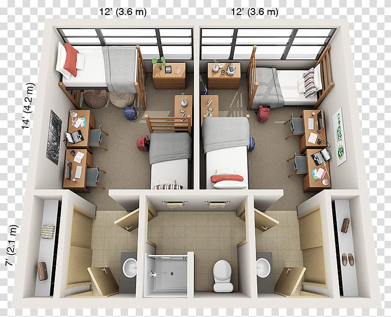 Floor plan House plan Furniture, school dining room slogan display board transparent background PNG clipart