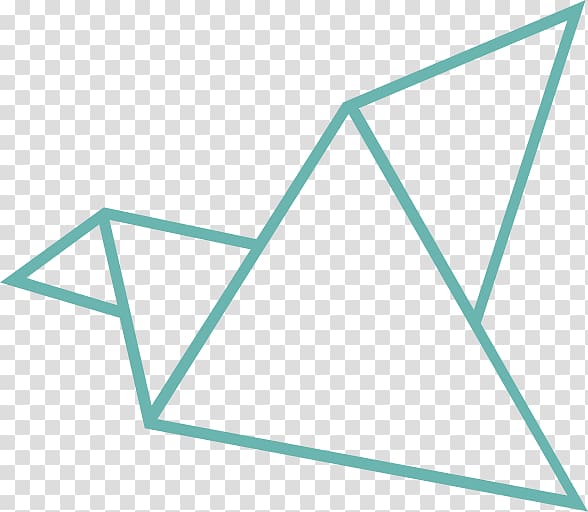 bird origami illustration, Flocker Logo transparent background PNG clipart