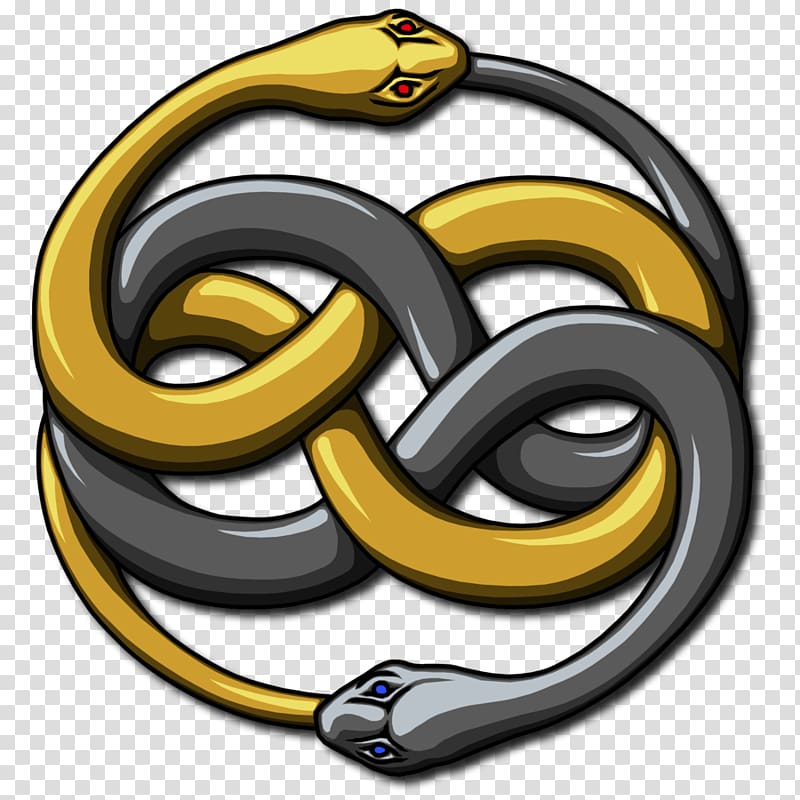 Falkor Atreyu Ouroboros Auryn Symbol, gold circle transparent background PNG clipart