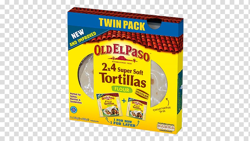 Mexican cuisine Tortilla chip Enchilada Old El Paso, flour tortillas transparent background PNG clipart