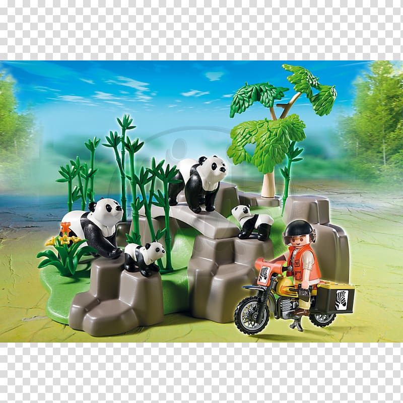 Playmobil Giant panda Toy Amazon.com Construction set, toy transparent background PNG clipart