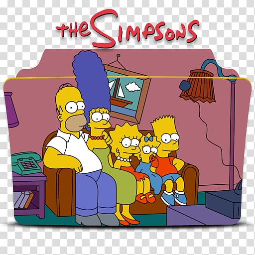 Homer Simpson Bart Simpson Couch Television Living Room The