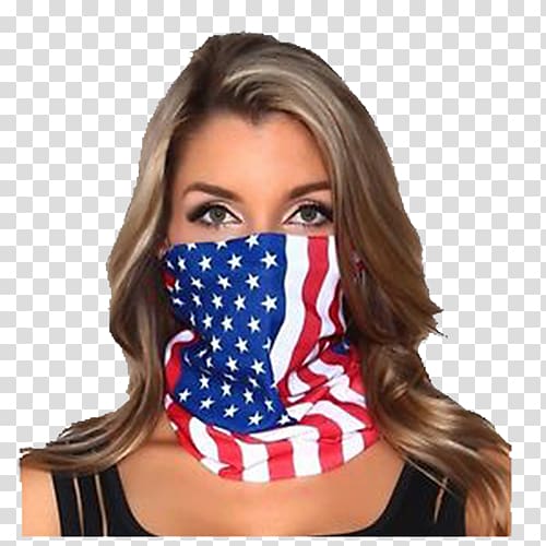 Flag of the United States Kerchief Mask, united states transparent background PNG clipart