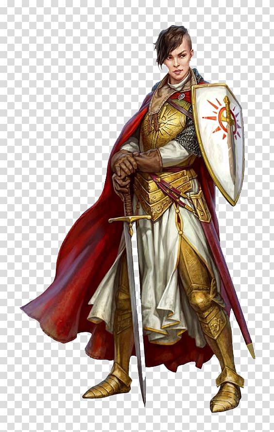 Dungeons & Dragons Pathfinder Roleplaying Game d20 System Cleric Paladin, Knight transparent background PNG clipart