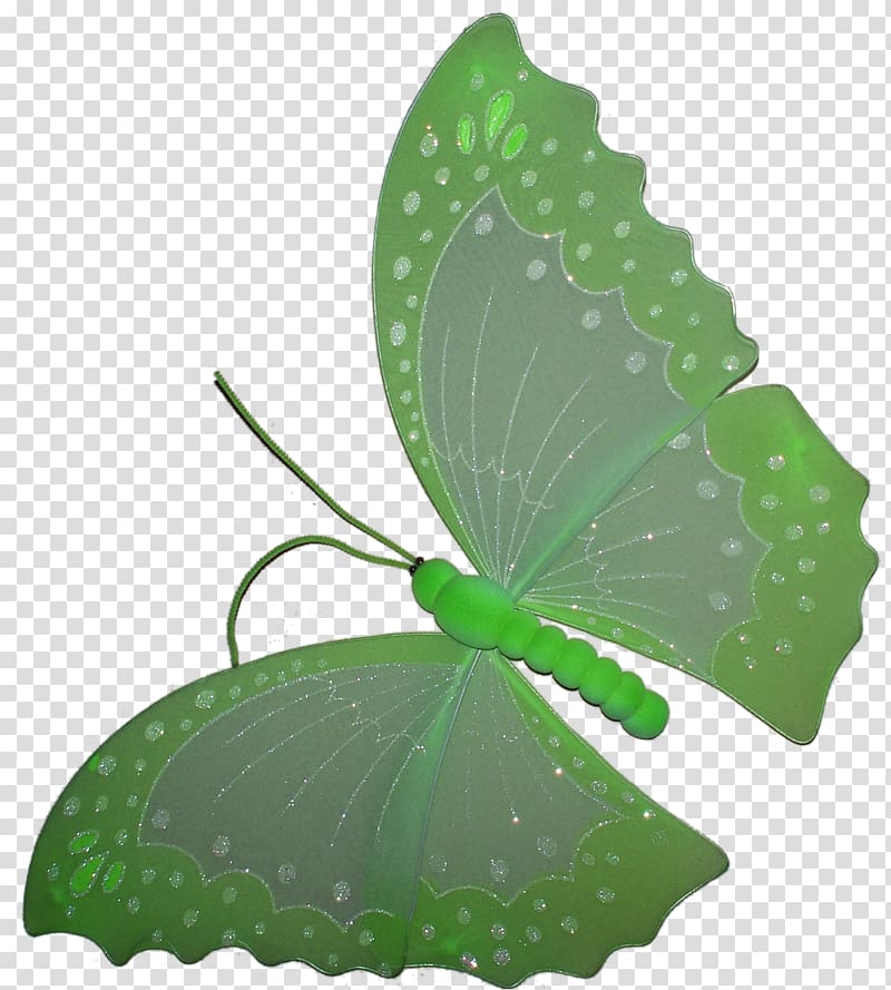 Nymphalidae Butterfly Green Leaf, butterflies float transparent background PNG clipart