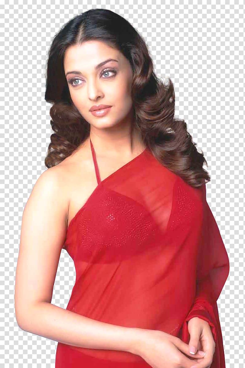 woman wearing red illusion dress, Aishwarya Rai Jodhaa Akbar Bollywood, Aishwarya Rai transparent background PNG clipart