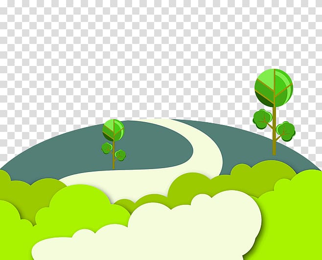 Landscape Euclidean , Origami style road transparent background PNG clipart