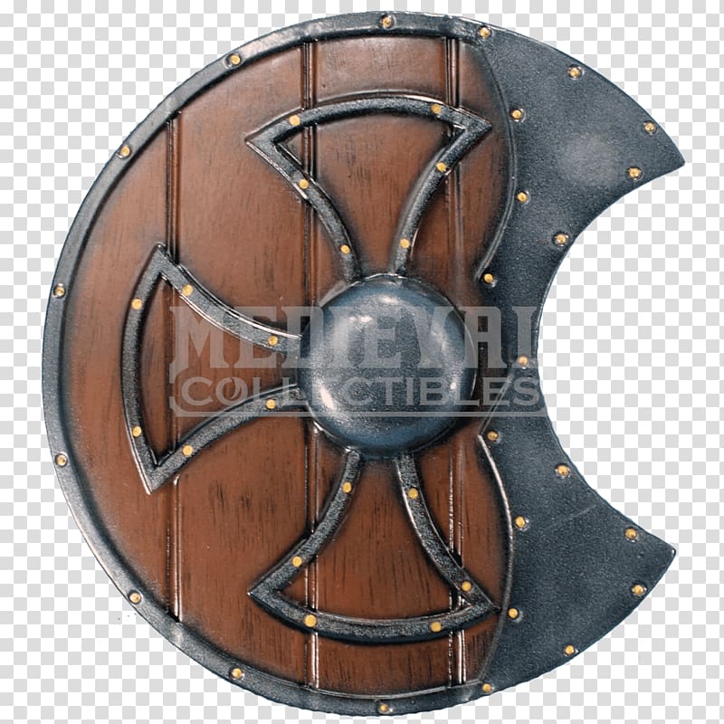 Round shield Live action role-playing game Heater shield Weapon, medieval transparent background PNG clipart