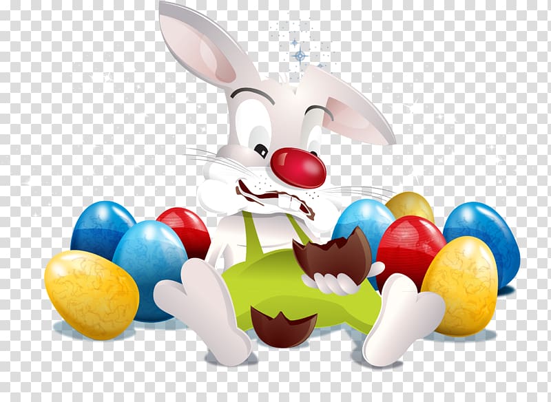 Easter Bunny Easter egg Rabbit, Easter illustration transparent background PNG clipart