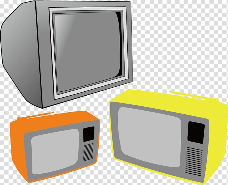 Television set, TV retro colored background material transparent background PNG clipart