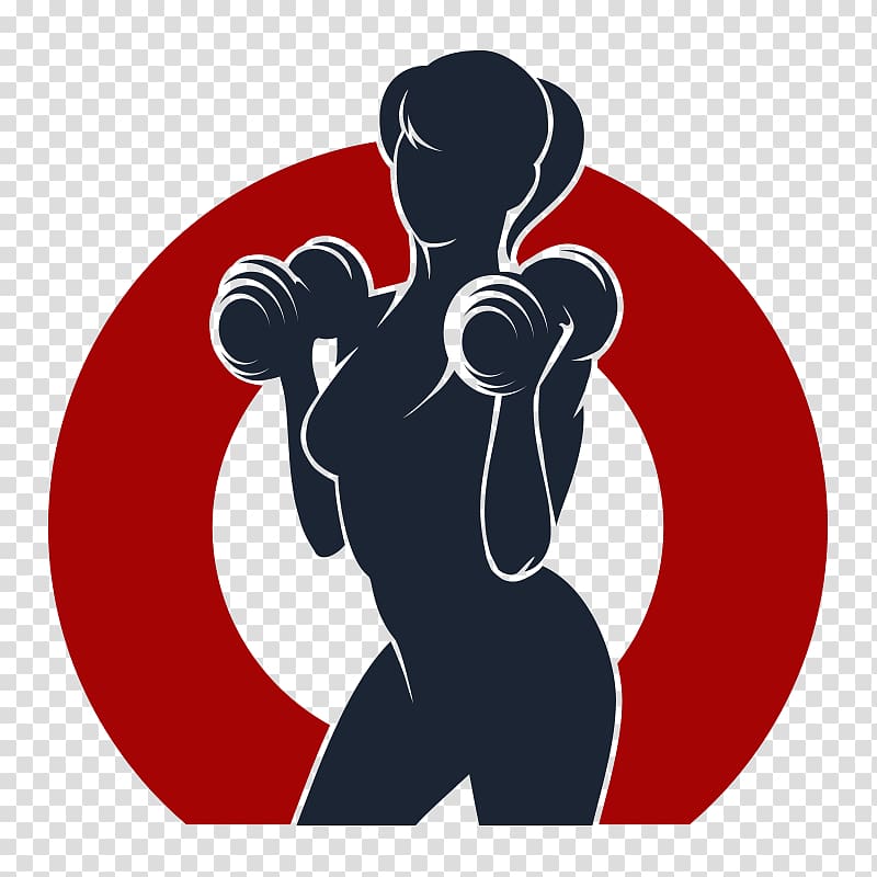 woman carrying dumbbells logo, Fitness centre Physical fitness Bodybuilding, Fitness pattern,Fitness transparent background PNG clipart