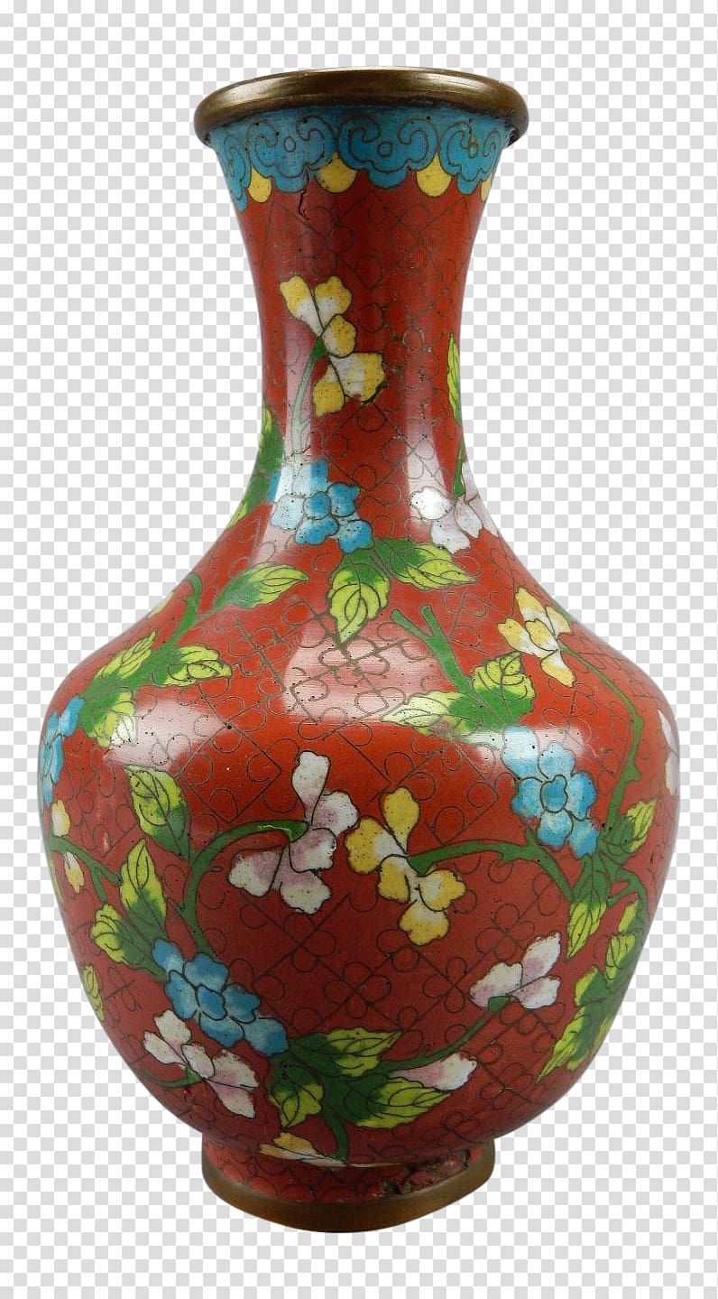 Vase Antique Chinese Cloisonné: April L, May 30, 1983, Art Gallery of Greater Victoria Decorative arts, cloisonne vase transparent background PNG clipart