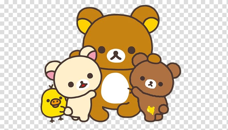 Rilakkuma San-X nanaco Kavaii Loppi, hug transparent background PNG clipart