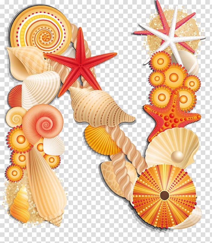 Alphabet Letter Seashell, seashell transparent background PNG clipart