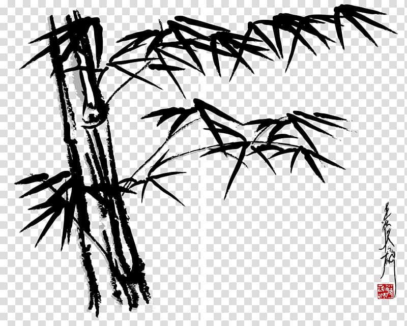 Bamboo Drawing , Hand-painted bamboo transparent background PNG clipart