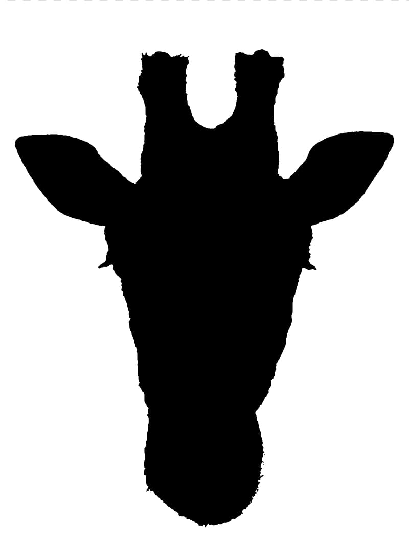 Kruger National Park West African giraffe Silhouette , Animal Head Outline Giraff transparent background PNG clipart