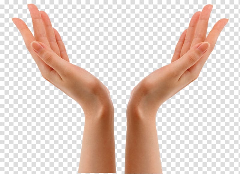 lifted hands transparent background PNG clipart
