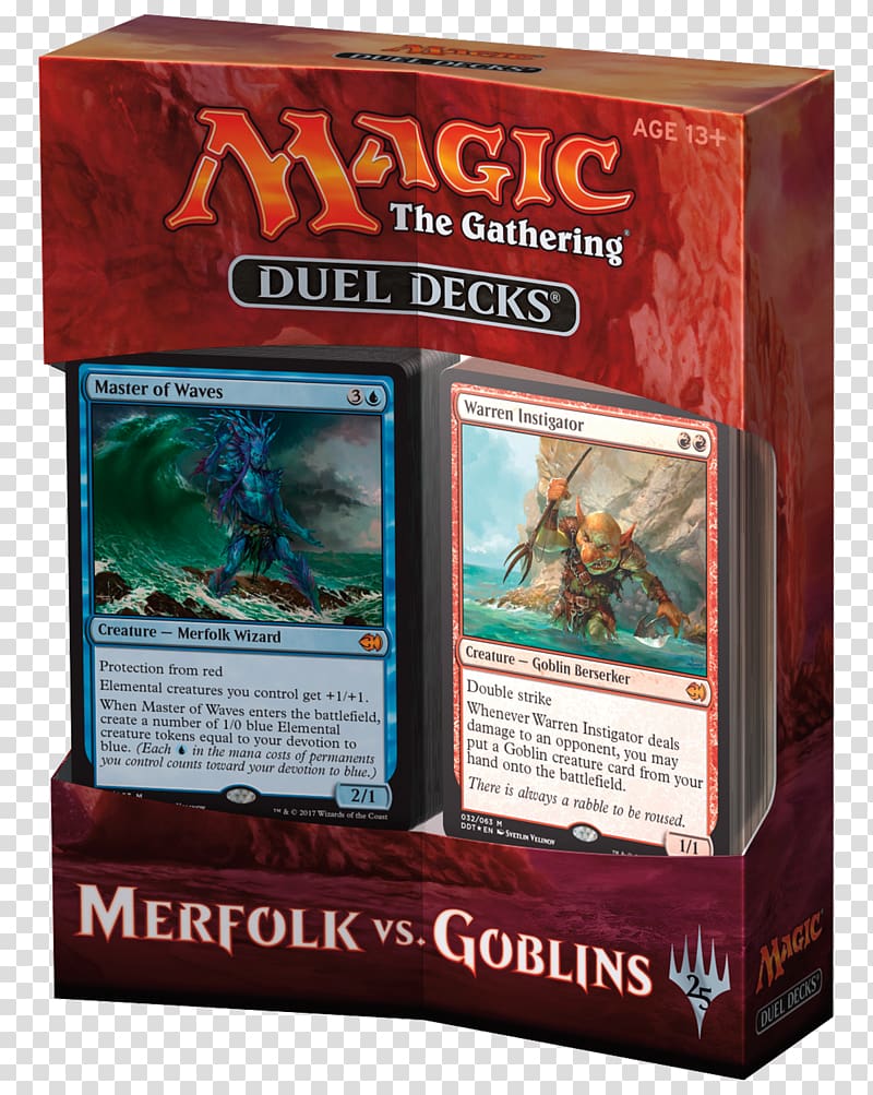Magic: The Gathering Duel Decks: Merfolk vs. Goblins Playing card Game, others transparent background PNG clipart