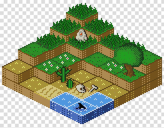 Isometric graphics in video games and pixel art Isometric graphics in video games and pixel art Tile-based video game, Minecraft transparent background PNG clipart