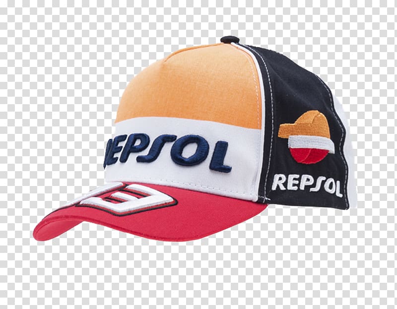 Baseball cap Repsol Honda Team MotoGP Switzerland, baseball cap transparent background PNG clipart