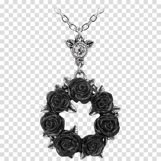 Earring Alchemy Gothic Bacchanal Rose Necklace Alchemy Gothic Ring \'O Roses Pendant P791, necklace transparent background PNG clipart