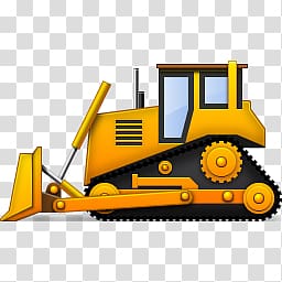 Bulldozer transparent background PNG clipart