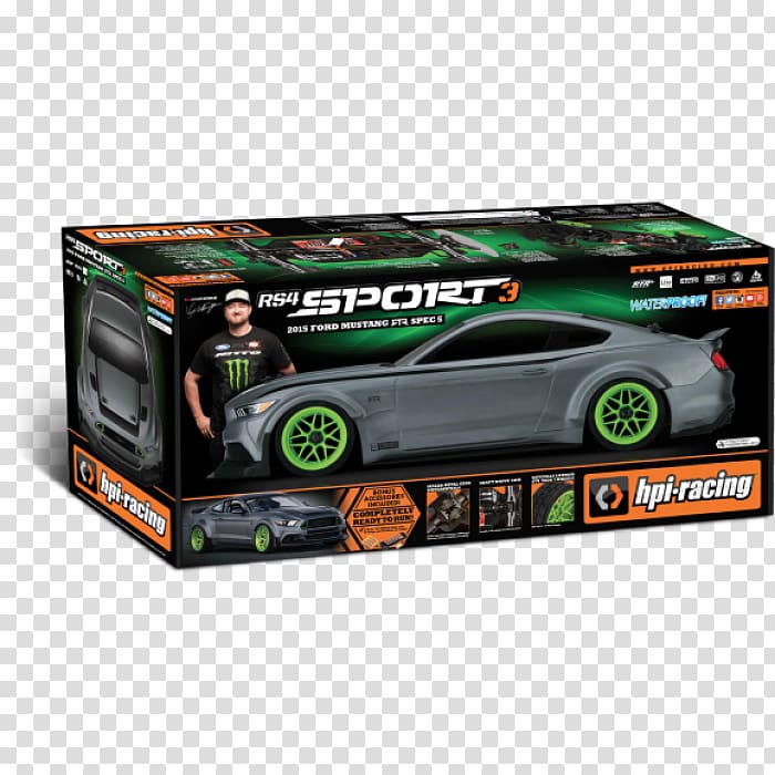 Radio-controlled car Ford Mustang RTR 2015 Ford Mustang, car transparent background PNG clipart