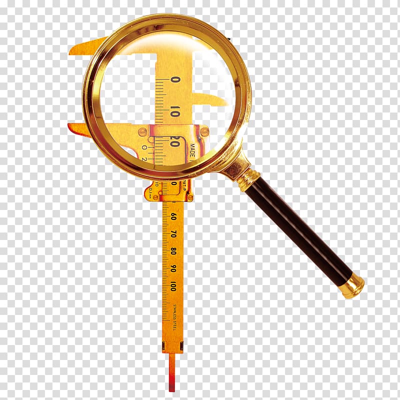 Poster Advertising Business, Magnifying glass and ruler transparent background PNG clipart