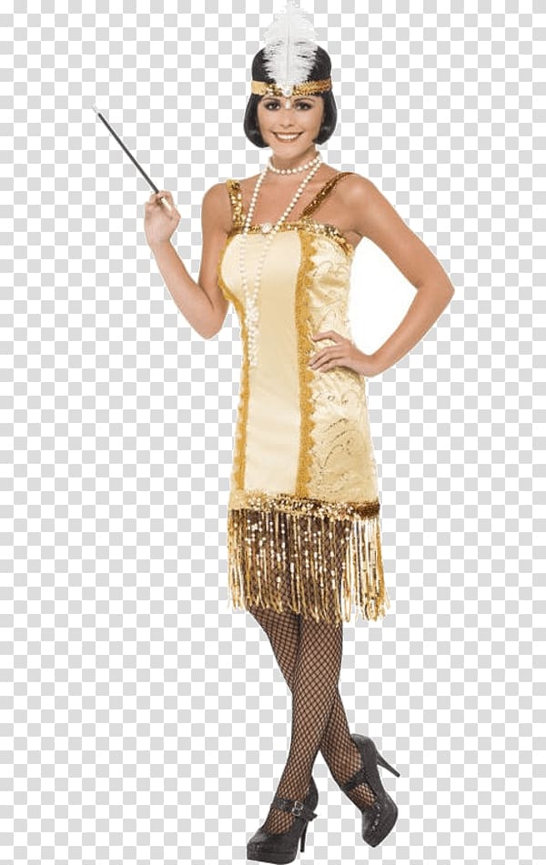 1920s Flapper Dress Costume party, dress transparent background PNG clipart