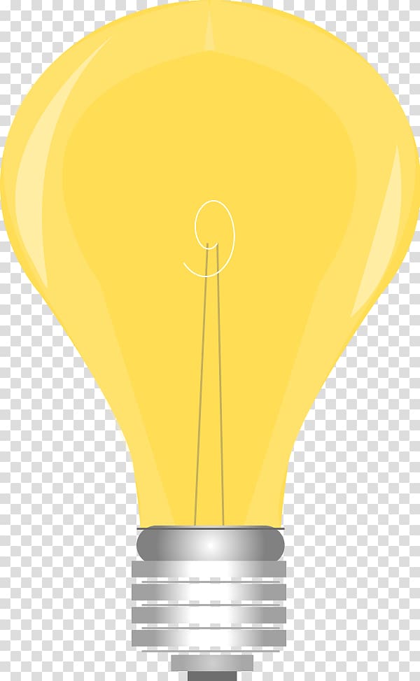 Light-emitting diode Yellow Flashlight, A Of A Light Bulb transparent background PNG clipart