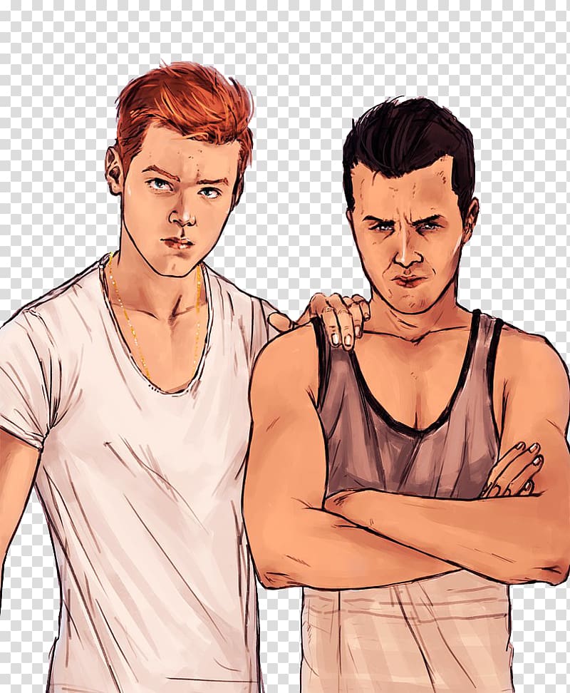 Noel Fisher Cameron Monaghan Ian Gallagher Shameless Mickey Milkovich, others transparent background PNG clipart