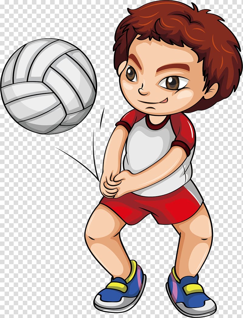 Illustration, Physical education volleyball transparent background PNG clipart