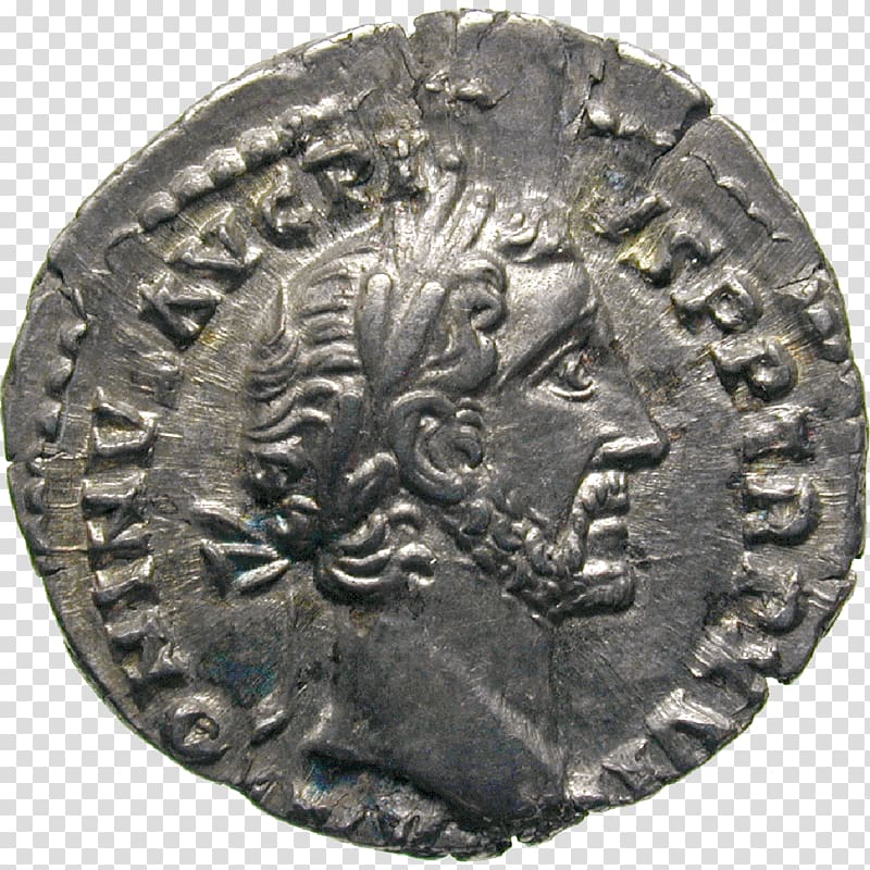 Coin Roman Empire Roman emperor Grand Larousse encyclopédique Ancient history, Coin transparent background PNG clipart