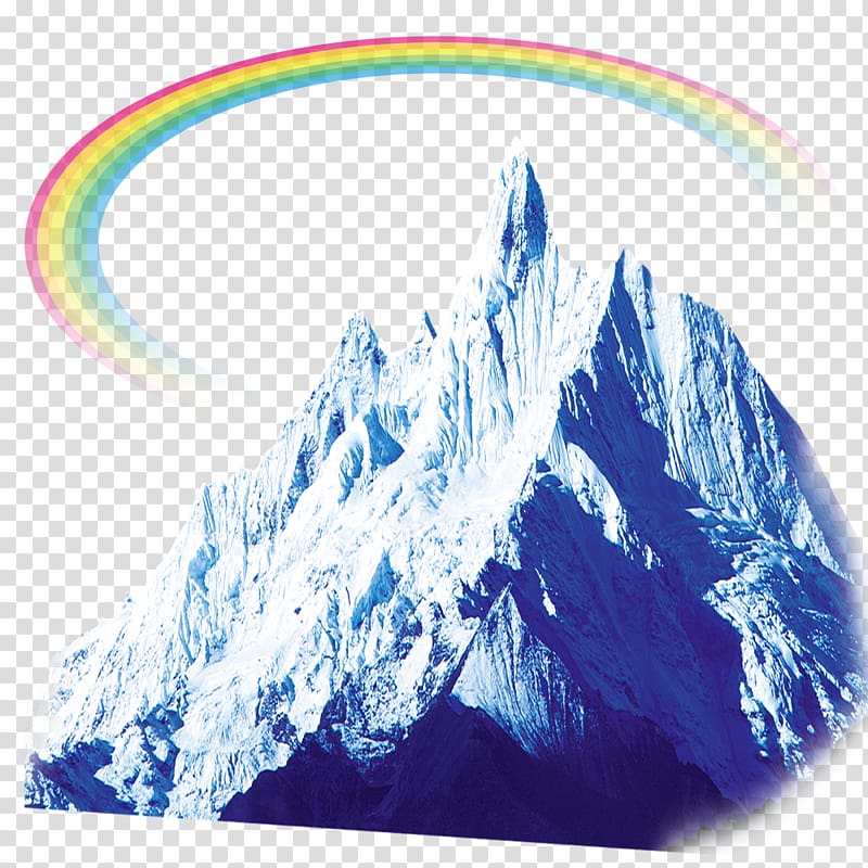 Antarctic Iceberg Icon, Iceberg Rainbow transparent background PNG clipart