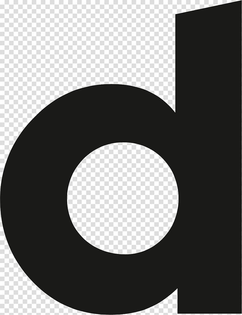 Brand Black and white Circle, letter D transparent background PNG clipart