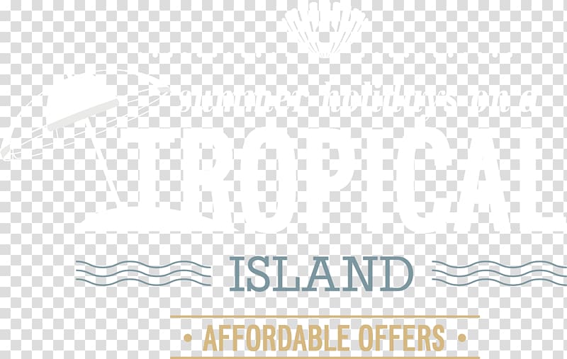 Paper Logo Brand Font, Island Travel Poster transparent background PNG clipart