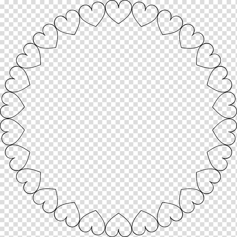 Borders and Frames Frames Coloring book Pattern, circle border transparent background PNG clipart