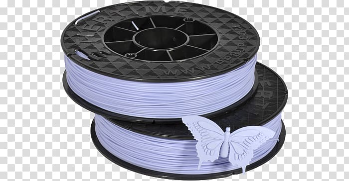 3D printing filament Acrylonitrile butadiene styrene Ultimaker, violet filament transparent background PNG clipart