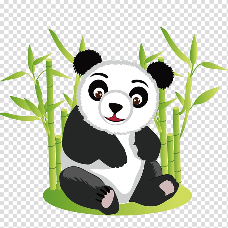 Giant panda Bear Red panda Cuteness , Naive panda transparent background PNG clipart