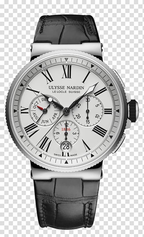 Ulysse Nardin Marine chronometer Watch Chronograph Annual calendar, seiko watch hands transparent background PNG clipart