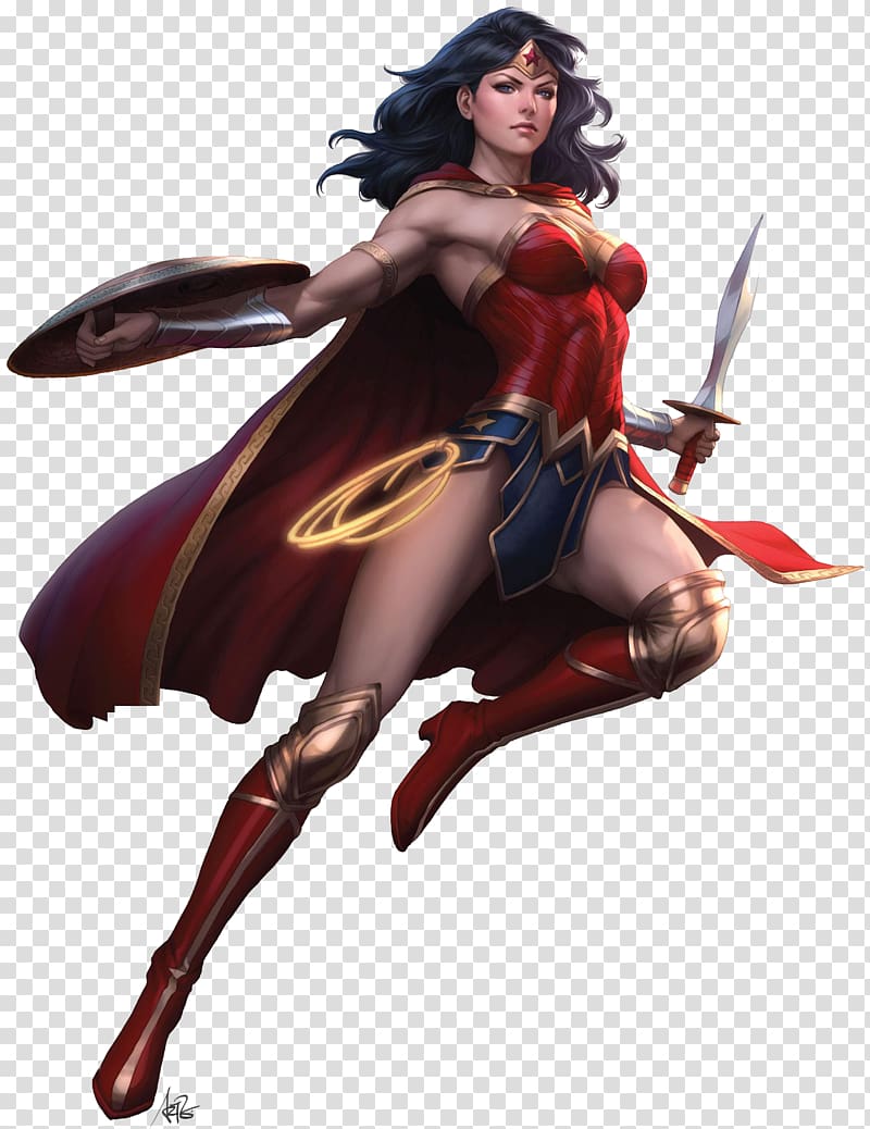 Wonder Woman , Clip Studio Paint YouTube Diana Prince Hal Jordan Injustice: Gods Among Us, Wonder Woman transparent background PNG clipart