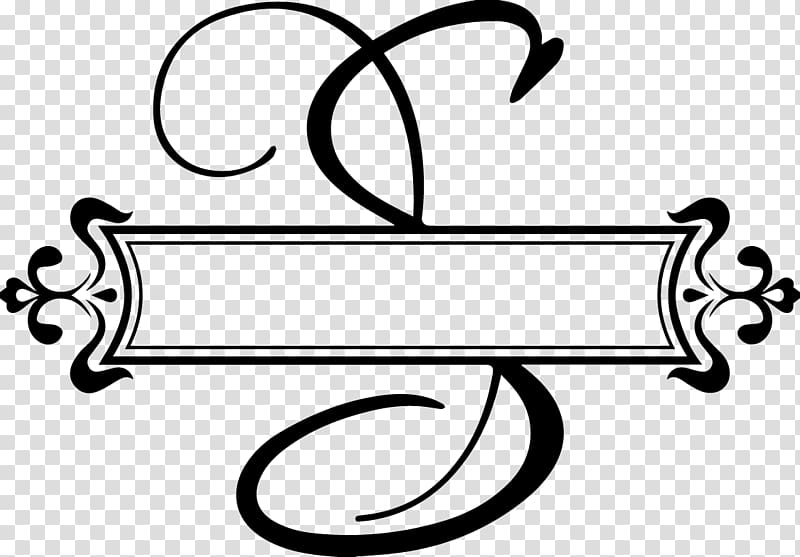 Letter Cursive Monogram Alphabet Font Fancy Transparent