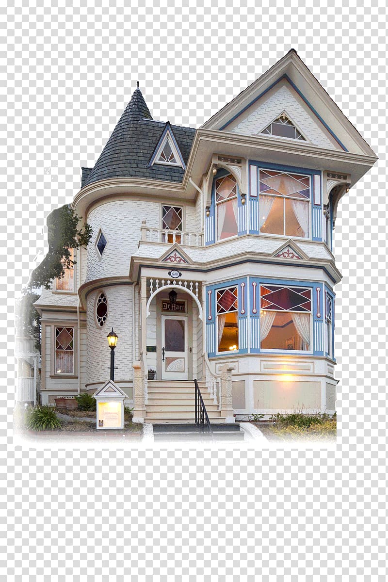 The White Hart House Monterey Building Victorian era, house transparent background PNG clipart