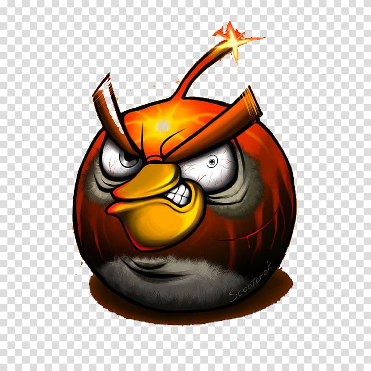 Angry Birds Go! Angry Birds Star Wars Angry Birds Evolution Crush the Castle, Oil painting cool angry birds transparent background PNG clipart