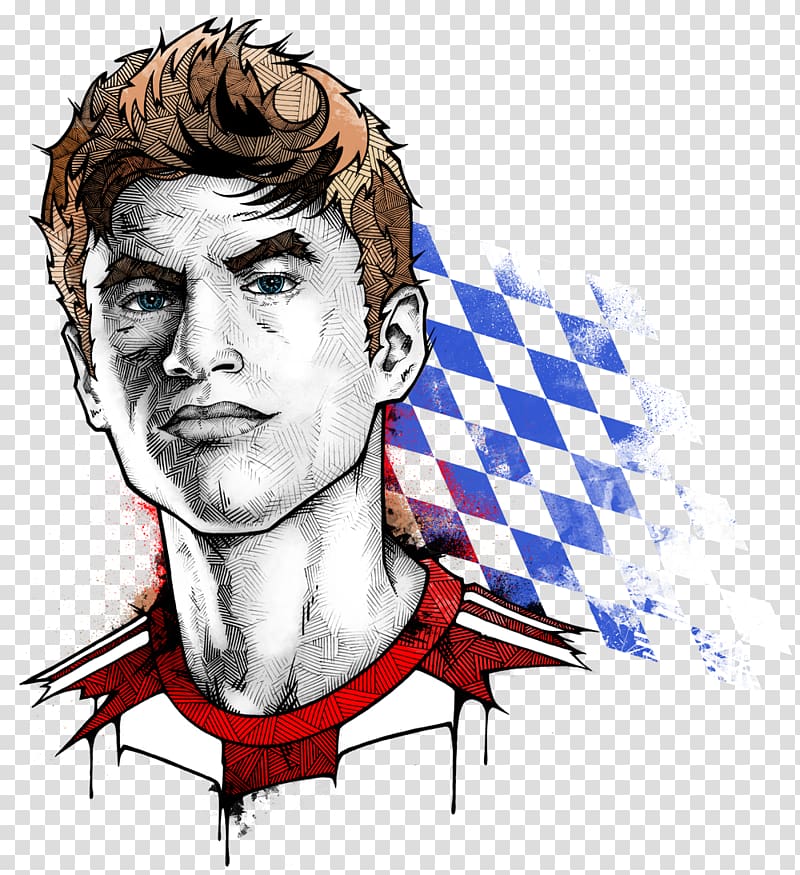 Thomas Müller FC Bayern Munich Germany Drawing, Thomas mueller transparent background PNG clipart