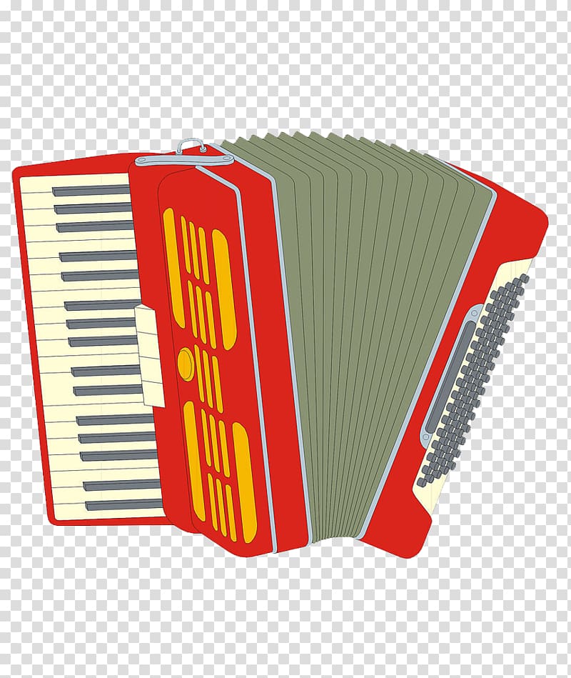 Cajun accordion , Hand-painted accordion transparent background PNG clipart