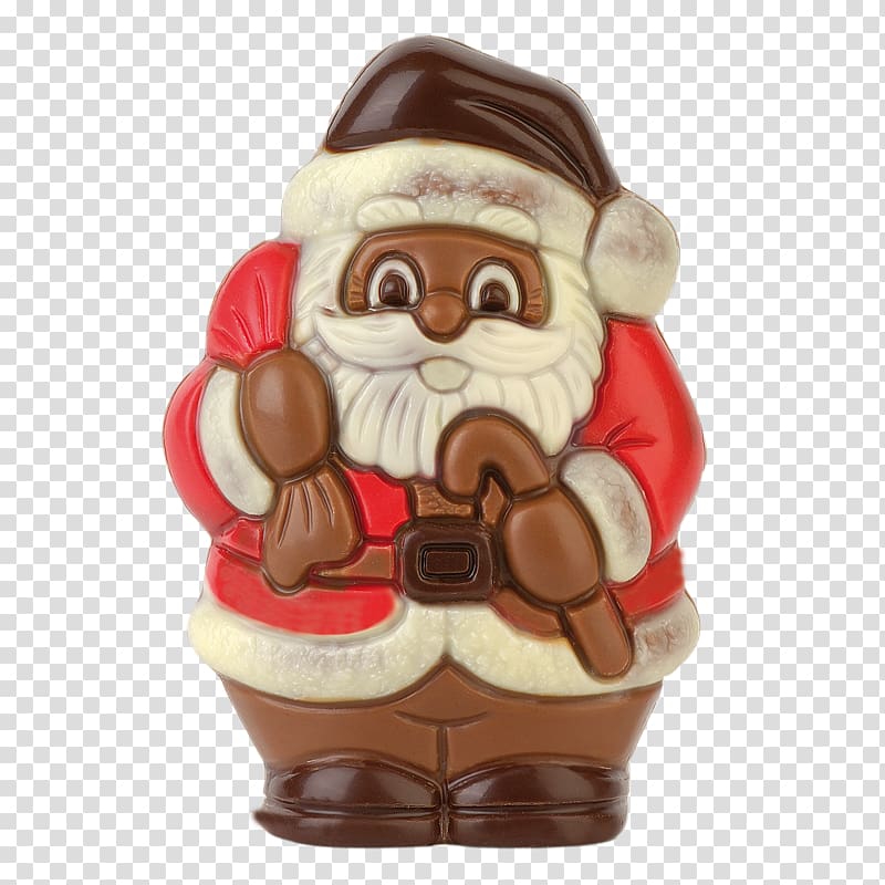 Santa Claus Christmas ornament Chocolate, 4x4 transparent background PNG clipart