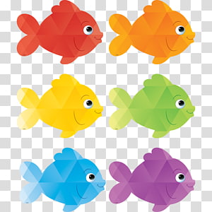 Color Fish transparent background PNG cliparts free download